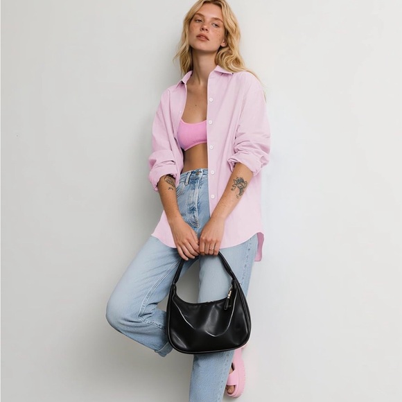 Women’s Long sleeve Pink button down shirt - XL - Picture 2 of 4